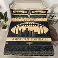 thumbnail image 2 of Feelyou American Football Twin Sheet Sets for Kids Teens, New Orleans Print Twin Fitted Sheet, Sport Theme Flat Sheet, Boys Room Decor, 2 of 7