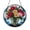 Acrylic 3.5 Inch, variant on Floral Rose Vase Faux Stained Glass Window Hanging