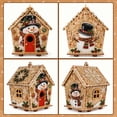 thumbnail image 2 of Mivyn Christmas DIY Pearl Painting Wooden House, Wooden House Pearl Diamond Art Kit, 3D Diamond Handmade Painting Hanging Ornament for Holiday Party Decor & Christmas Trees, #03, 2 of 5