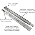 thumbnail image 4 of Hickory Hardware P1055-16-2C-5B 16 in. 81.03 mm Side Mount Drawer Slide, Cadmium - Pack of 5, 4 of 6