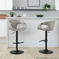thumbnail image 4 of LumiSource Curva Adjustable Barstool - Set of 2, 4 of 10