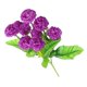 thumbnail image 4 of Toystoory Ramo de flores artificiales de 9 cabezas, decoración de simulación, flor de tela, decoración para el hogar y la boda Flores artificiales violeta, 4 of 6