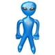 thumbnail image 2 of Figuras inflables extraterrestres gigantes para fiestas de cumpleaños con temática extraterrestre. Azul, 2 of 9