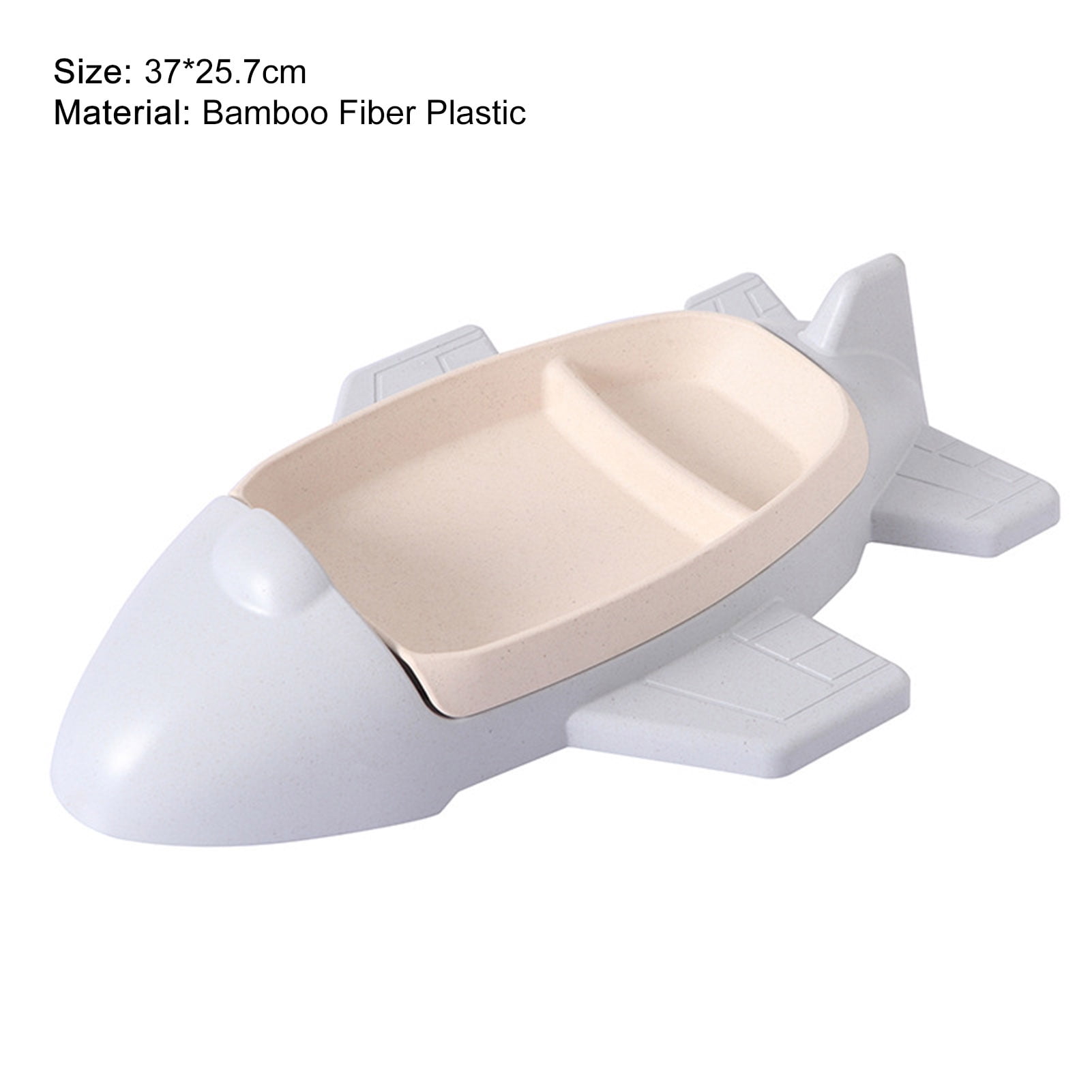 Grofry Baby Children Dish Cartoon Airplane Division Design Tableware Kids Dinnerware Food Bowl for Toddler