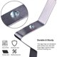 thumbnail image 2 of Juego de 4 anillos para huevos fritos de acero inoxidable con asa plegable., 2 of 5