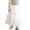 v#11White18, variant on Rggeeun Toddler Girls Skirt Solid Color A Line Front Ruched Ruffle Waist Draping High Stretchy Calf Length for Summer Holiday Elegant Skirts,White,4-5 Years