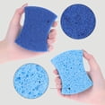 thumbnail image 2 of REGALWOVEN Kitchen Non-Scratch Sponges, Dual Side Sponges for Washing Dishes, Pots and Pans, Cleaning Sponges for Kitchen, Household, Bathroom Blue 6 Pcs, 2 of 6