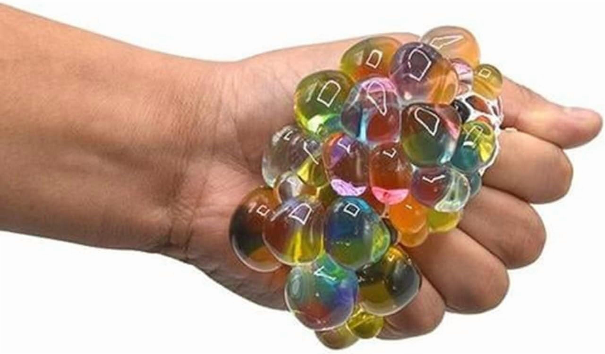 Psychedelic Rainbow Stress Reliever Ball, Psychedelic Rainbow Stress Balls, Rainbows Stress-Ball, Rainbows Stress-Ball Squishy, for Office Workers and Students to Relieve Stresses (5 pcs)