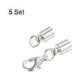 thumbnail image 3 of REGALWOVEN Cord End Cap Lobster Claw Clasp End Caps for DIY Bracelets Necklaces 5Pcs 4.5mm, 3 of 5