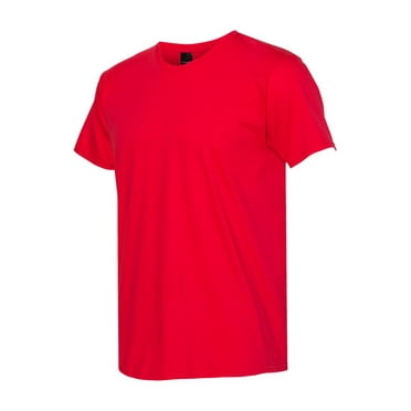 Hanes Mens Nano-T T-shirt, L, Athletic Red