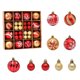 thumbnail image 1 of Pelota Bola de ambiente navideño respetuosa con el medio ambiente para regalo de año nuevo rojo dorado Ehuebsd Libre de BPA, 1 of 2