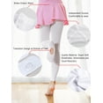 thumbnail image 5 of Daydance Soft Big Girl's Women Ballet Tights White Kids Semi Sheer Transition Tights for Dance 60D, 5 of 7