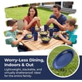 thumbnail image 6 of 16 Pack Plastic Dishes Set for 4, Unbreakable Plates and Bowls Sets, Lightweight Bowls with Plates, Cups,  Dinnerware Set for Camping Picnic, Kitchen Dishes, Microwave Safe, 6 of 6