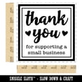 thumbnail image 2 of Thank You for Supporting a Small Business Self-Inking Rubber Stamp Ink Stamper - Red Ink - Large 1-1/2 Inch, 2 of 7