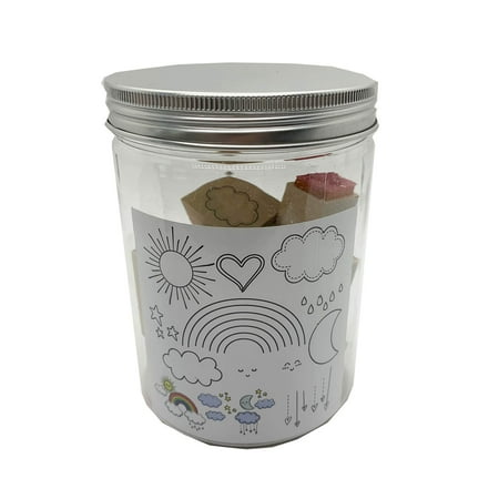 UPC: 0191518410211 | Rainbow Wood Stamp Jar Set by Recollections™