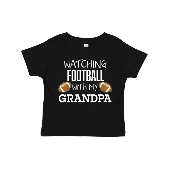 Inktastic Watching Football with My Grandpa Boys or Girls Toddler T-Shirt