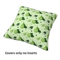 thumbnail image 3 of Throw Pillow Covers Set of 4 Cute Limes Flowers Soft Decorative Pillowcase for Couch Living Room Bed Sofa, Square Pillow Covers Pillow Protector with Zipper, Home Decor 18"x18", 3 of 7