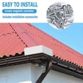 thumbnail image 5 of Roofing Corner Gutter Guards Prevent Rainstorm from Flowing Guards for Outdoor Roof Rain Gutter, 5 of 5