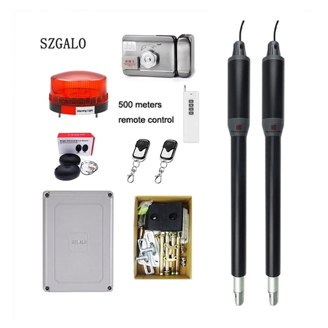 Controller Electric Linear Actuator 300kgs Engine Motor System Automatic Swing Gate Opener With Dual Thick Arms KIT ,Free Your Hands