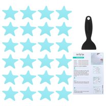 Uxcell Bathtub Non Slip Stickers Safety Shower Floor Anti Slip Stickers with Adhesive Decals Scraper for Bath Tub Shower Floor Blue