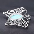thumbnail image 3 of Butterfly Crystal Hollow Oval Bead Stone Gemstone Quartz Pendants Chakra Healing, 3 of 4
