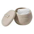 thumbnail image 3 of Home Textile Storage Small With Lid Round Woven Rope Large Capacity Boho Storage Multipurpose Woven for Organizing Toys, 3 of 9