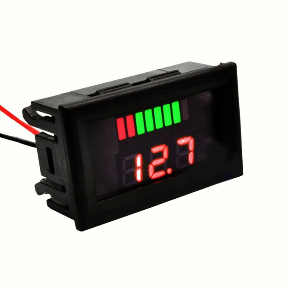 Digital Panel LED Display Battery Gauge Car Voltmeter Motorcycle Voltage Meter 