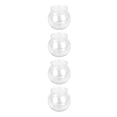 thumbnail image 1 of CRAFTHROU 4Pcs Durable Transparent Fish Bowls Decorative Goldfish Bowls for Home Display, 1 of 8
