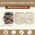 thumbnail image 7 of Pzuqiu US Flag Cross Bible Case for Girls Vintage Bible Protector with Multi-Pockets Soft Functional Bibles Bag Journal Case Large Quilted Bibles Cover Perfect Gift for Women, 7 of 7