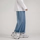 thumbnail image 4 of 2023 nueva moda coreana pantalones vaqueros holgados para hombre clásico Unisex pantalones vaqueros rectos de pierna ancha Hip Hop Bagy azul claro gris negro, 4 of 5