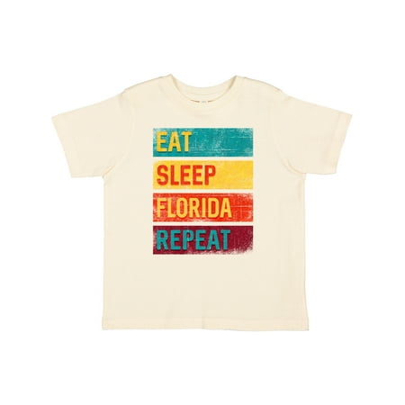 

Inktastic Eat Sleep Florida Repeat Vacation Gift Toddler Boy or Toddler Girl T-Shirt