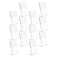 thumbnail image 1 of HEALEEP 12Pcs Clear Sign Holder For Table Menu Display Acrylic Stand, 1 of 8