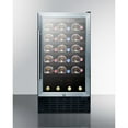 thumbnail image 4 of 18" wide wine cellar for built-in or freestanding use with stainless steel cabinet, digital controls, and LED lighting, 4 of 5