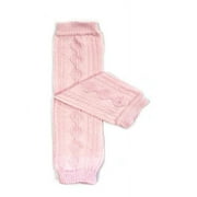 ALLYDREW Solid Baby Leg Warmer & Solid Toddler Leg Warmer for Boys & Girls, Cable Knit Light Pink