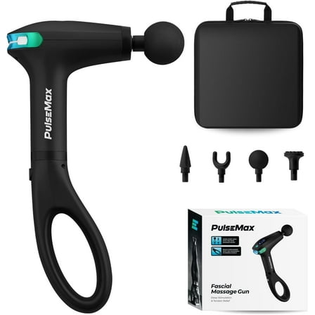 REATHLETE PULSEMAX Percussive Therapy Device - Massage Gun for Muscle Treatment - Handheld, Wireless Deep Tissue Massage - Ideal for Back, Shoulder, Arms, Glutes, Calf -Full Body Pain Relief
