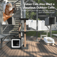 thumbnail image 6 of TIMHAKA 71" Large Outdoor Catio Enclosure w/ 7 Tiered Platforms, 2 Premium Resting Boxes, UV-Resistant Cover, 6 of 8