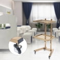 thumbnail image 4 of Fichiouy 2-Tier Rolling Trolley with Wheel Storage Cart Beauty SPA Hair Salon Trolley Stand Tray Gold, 4 of 8