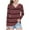 Red C, variant on Ashirexll Long Sleeve Shirts Winter Tops for Girls 2-14 Years Stripe Fashion Casual V-Neck Long Sleeve Top for Spring and Fall
