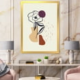 thumbnail image 3 of Designart 'Minimalist Shapes With Ancient Flower I' Modern Framed Art Print, 3 of 4