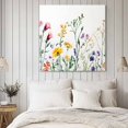 thumbnail image 4 of Botanical Floral Wall Art Painting on Canvas, Farmhouse Watercolor Floral Canvas Art Home Prints Wall Art Framed Modern Artwork for Living Room Bedroom Wall Decor 20x20in, 4 of 9