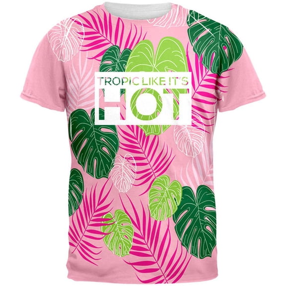 Tropic Like It's Hot All Over Mens T Shirt Multi MD
