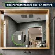 TOPGREENER PIR Motion Sensor Light Switch, Occupancy & Vacancy Motion Sensor Switch, ๐๐ฉ๐๐ซ๐๐๐ฅ๐ ๐๐ข๐ญ๐ก๐จ๐ฎ๐ญ ๐๐ซ๐จ๐ฎ๐ง๐ ๐๐ข๐ซ๐, No Neutral Wire, Single Pole, TDOS5-HL-W, White