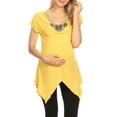 thumbnail image 2 of White Mark Women's Maternity Myla Embellished Tunic Top-Available in Plus Sizes, 2 of 5