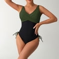 thumbnail image 4 of asddcavvf Bikini Ensembles pour Femmes Maillot de Bain Rétro Plissé avec Coussin de Poitrine, 4 of 5