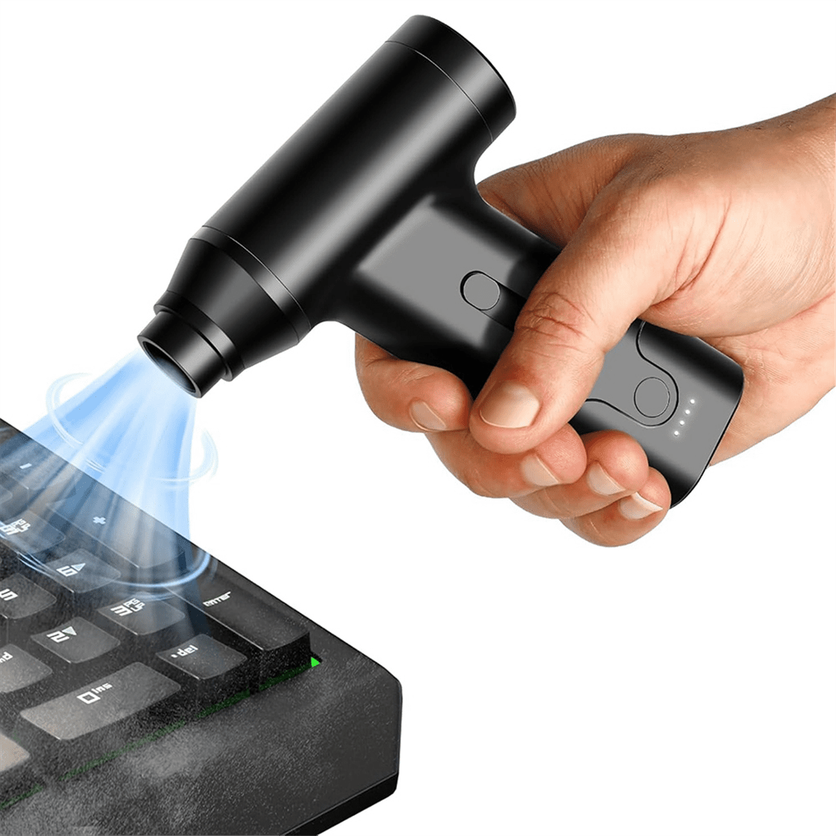 Compressed Air Duster, Portable Electric Air Duster for Computer, Car, Home, , Cordless Keyboard Cleaner