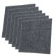 thumbnail image 4 of Panel acústico insonorizado de cuadros pequeños de fieltro de absorción de sonido, tablero absorbente resistente al fuego, 6 uds., gris oscuro, 4 of 14
