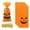 Orange, variant on 50-Pack Halloween Clear Cellophane Treat Bags With Closures, Black and Orange Plastic Candy Bags for Snacks, Goodies, Party Favors and Gift Giving