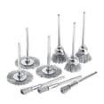 thumbnail image 1 of Ensemble de Brosses à Roue Métallique 9 Pcs pour Perceuse, Polissage, Acier Inoxydable, Outil Rotatif pour Enlever la Rouille et Polir, 1 of 6