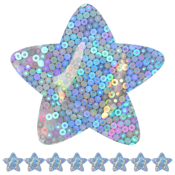 50 unidades de apósitos adhesivos portátiles con purpurina en forma de estrella para heridas.