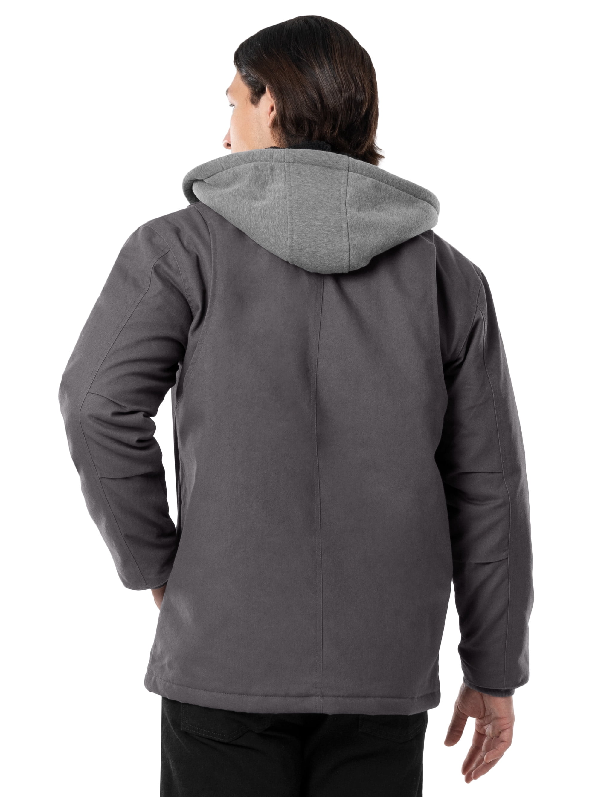 Wells Lamont Quilted Flex Canvas Thermal Sherpa Lined Shirt Jacket